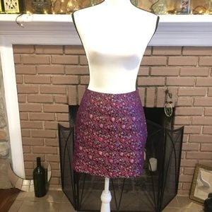 Vintage Style Patterned Mini Skirt